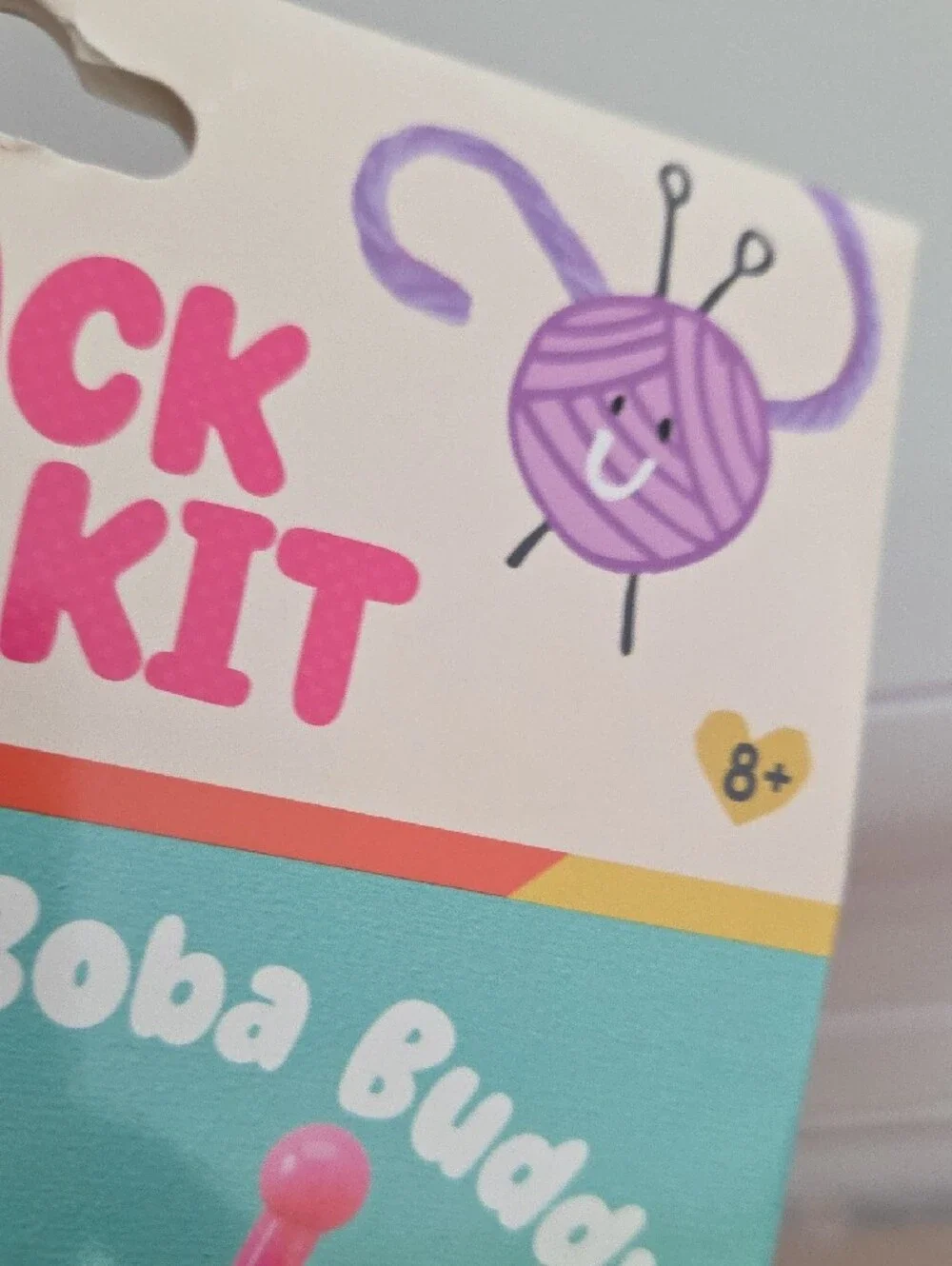 Purple Snack Knit Kit - Boba Buddy, Learn To Knit, NIB